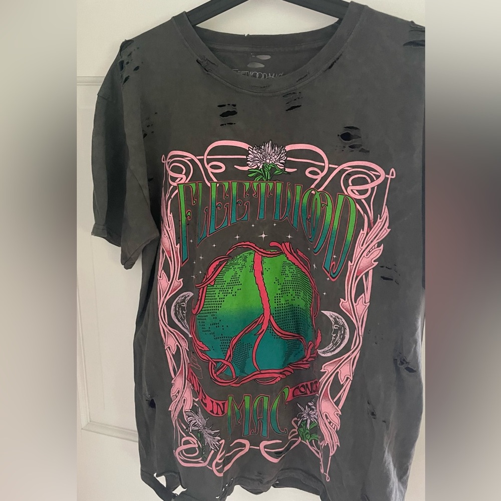 Distressed band shirt